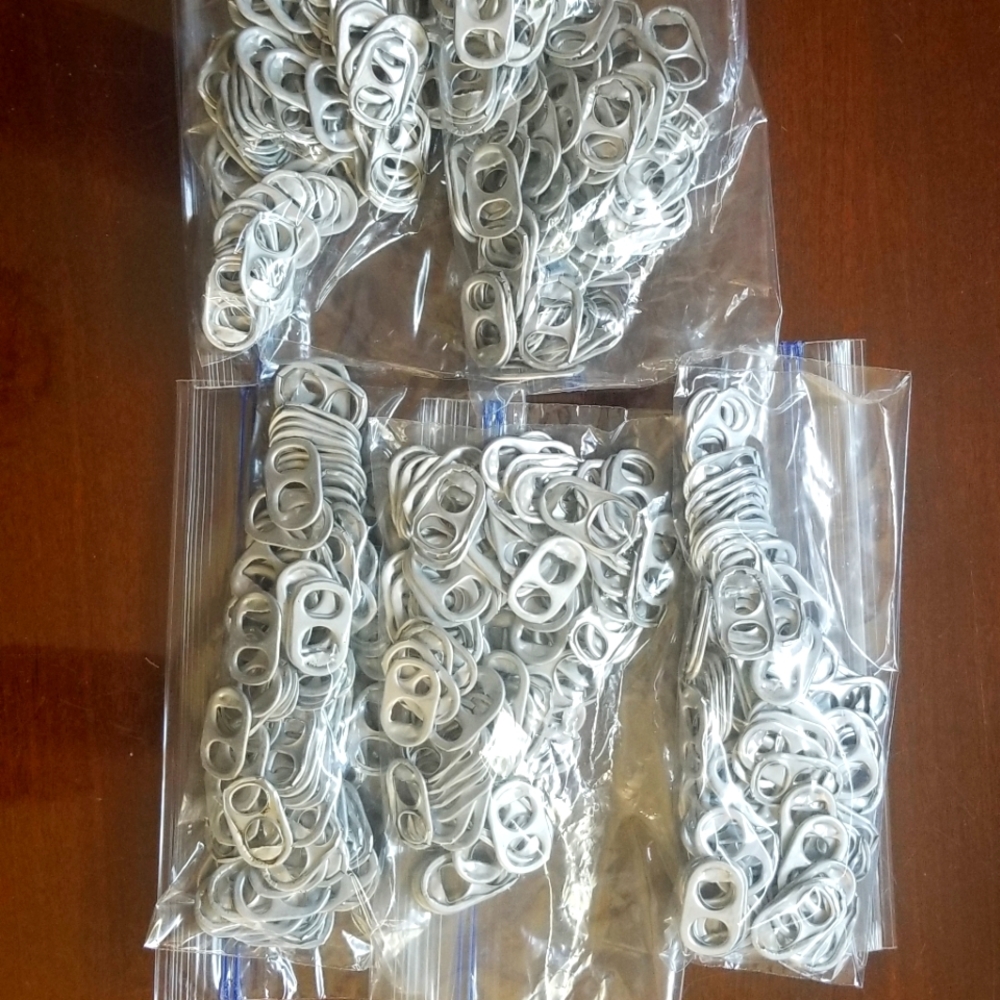 500+Aluminum Pop Top Can Pull Tabs